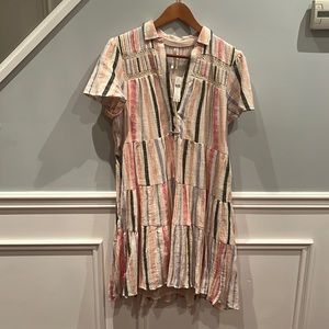 New with tags multi coloured patterned dress with pockets from Anthropology!